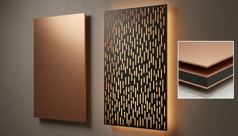 BAUFASSADEN Oberflächenbearbeitung von Verbundplatten V-Nutfräsen V-Grooving<BR> CNC-Fassadenkassetten Herstellung von Kassetten aus Albond und Alucobond